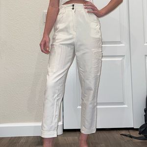 H&M Cream Cargo Pants